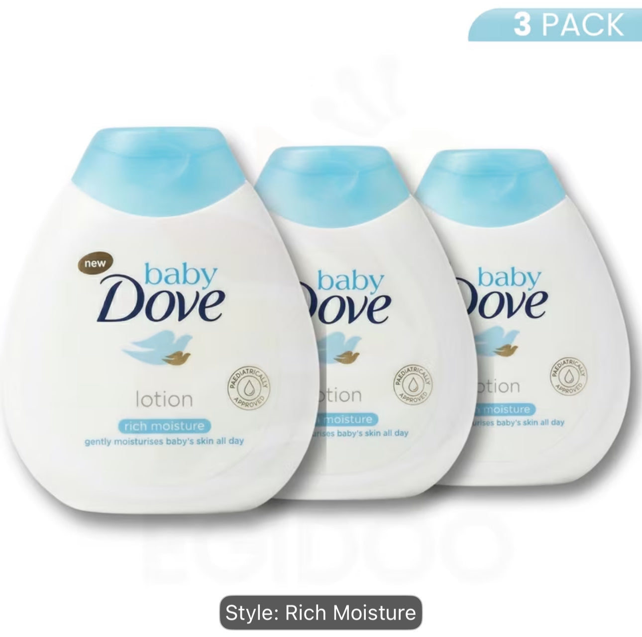 Baby dove 3 pack lotion