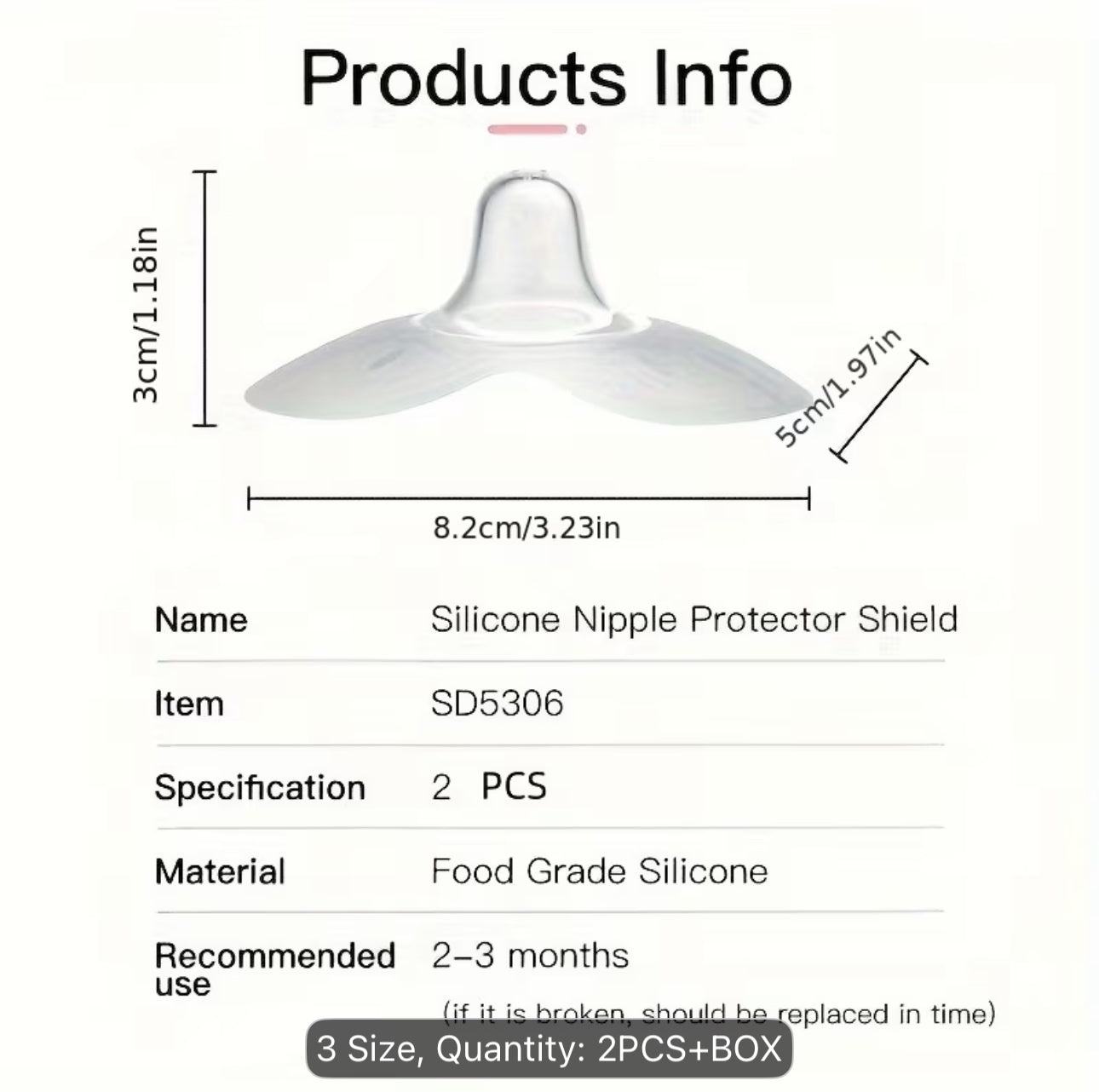 2 pcs nipple protectors