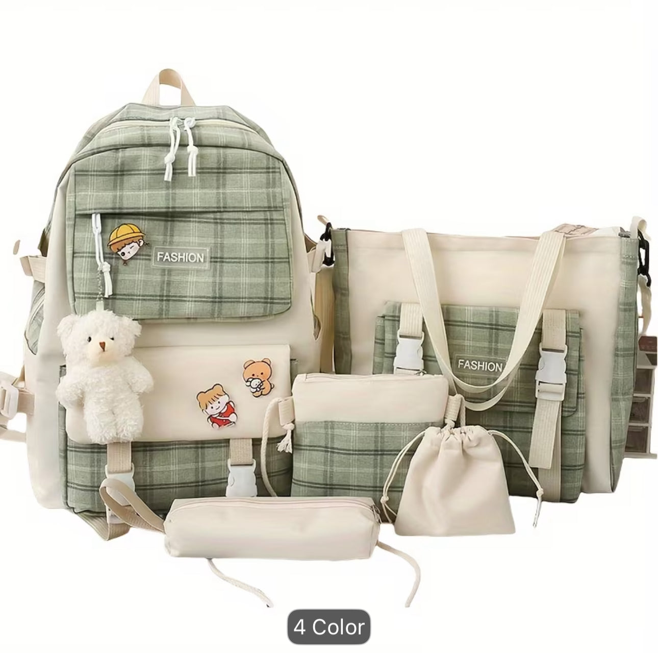 Cute 5 piece diaper bag