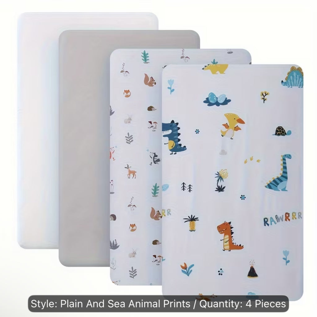 4 pcs fitted crib sheets