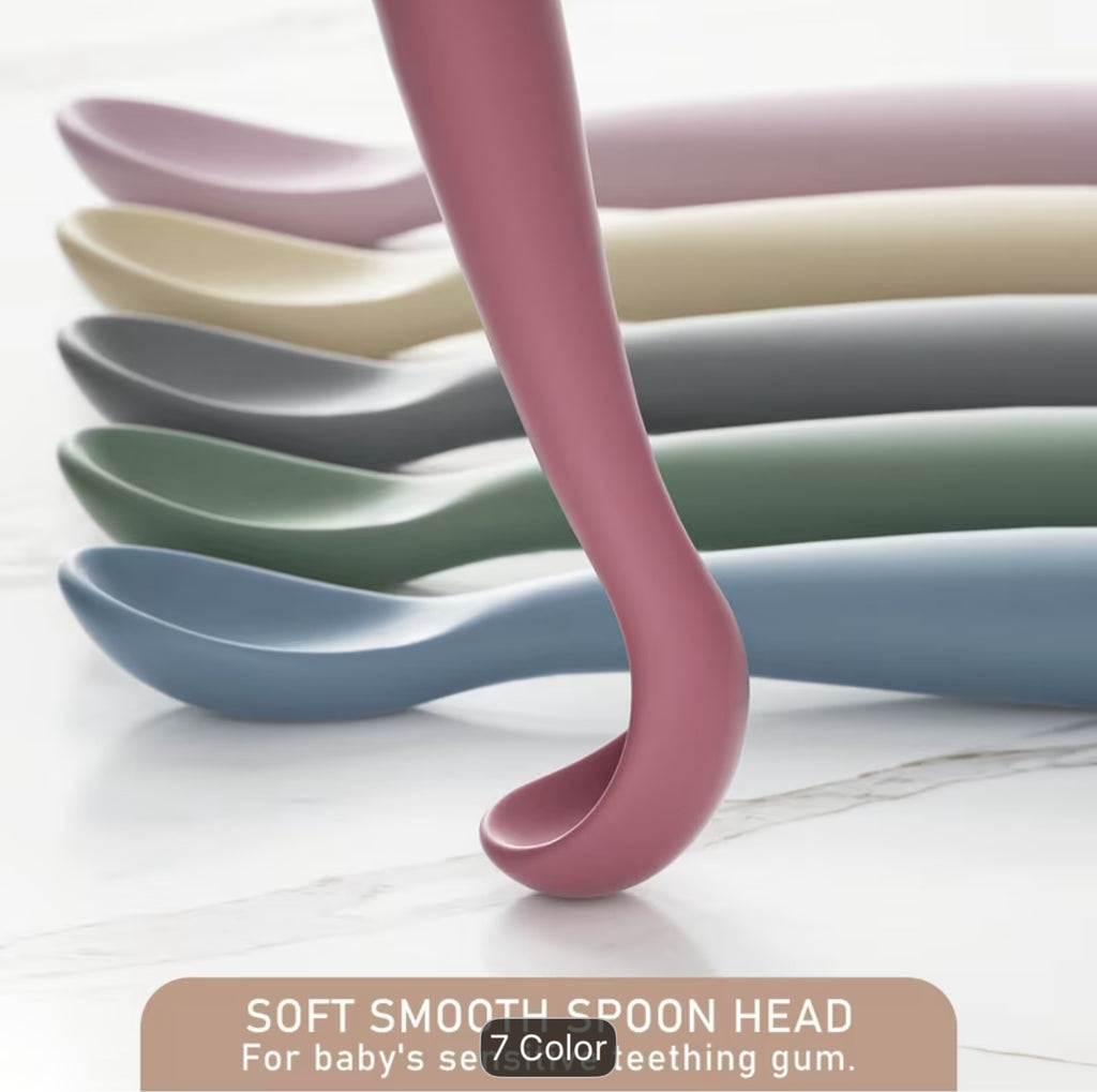 6pc silicone small spoons