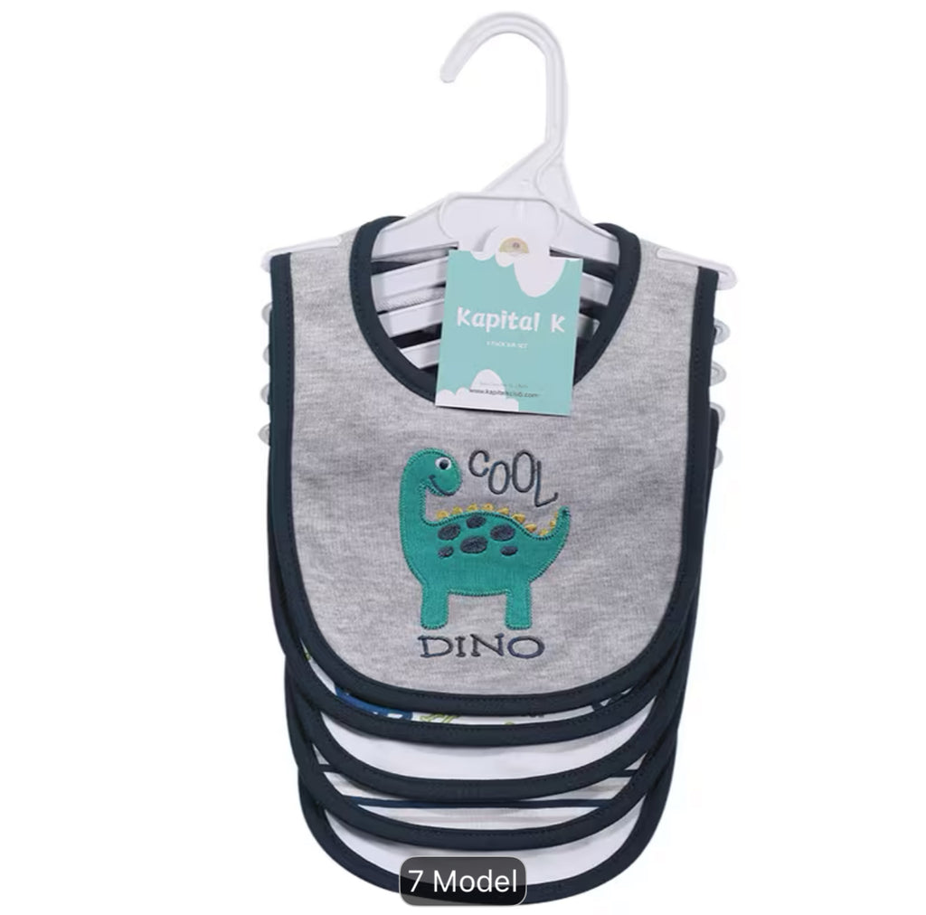 5 pc baby boy bibs
