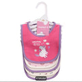5 pc double layered baby girl bibs