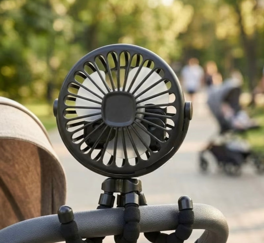 Baby stroller fan