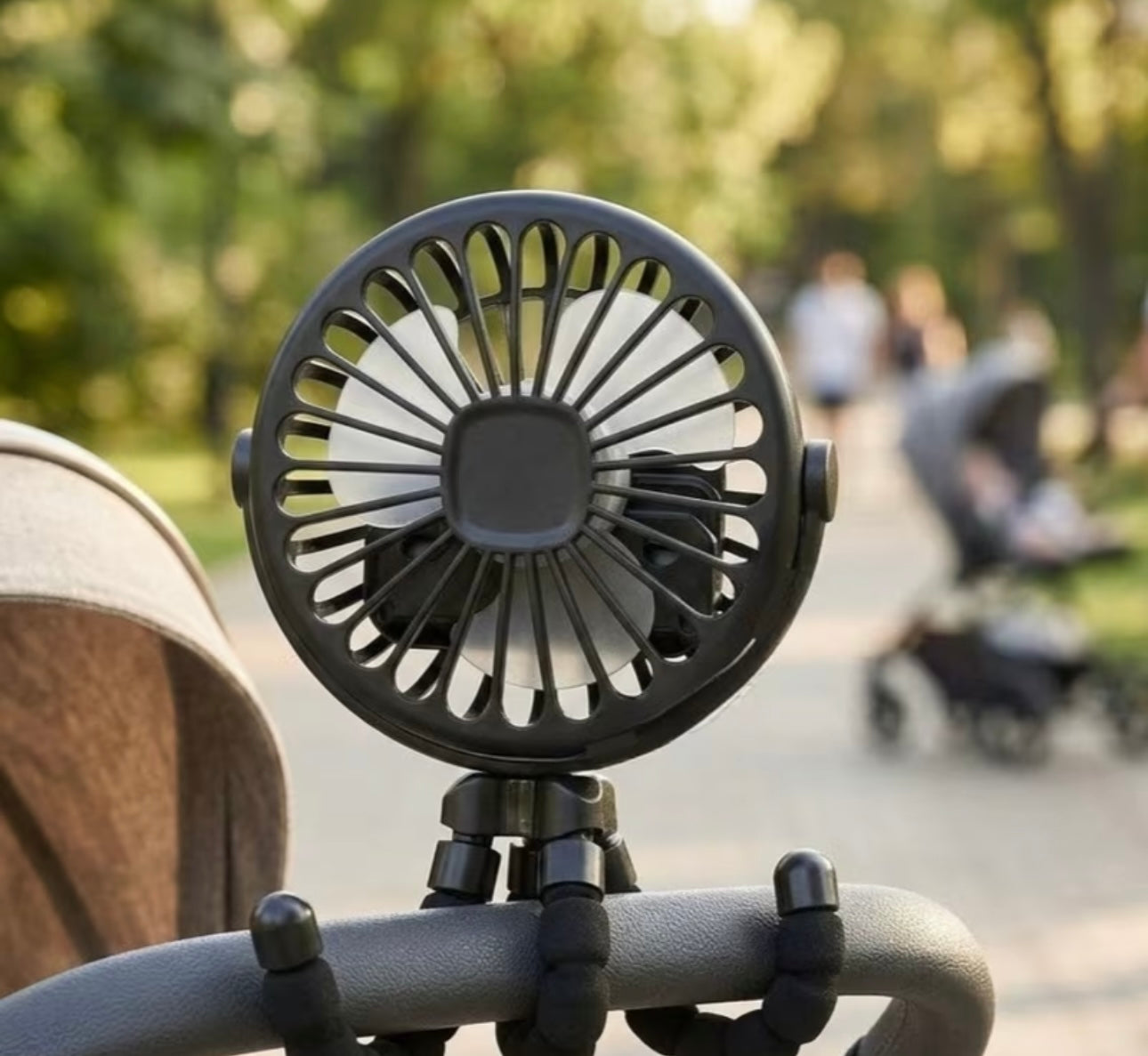 Baby stroller fan