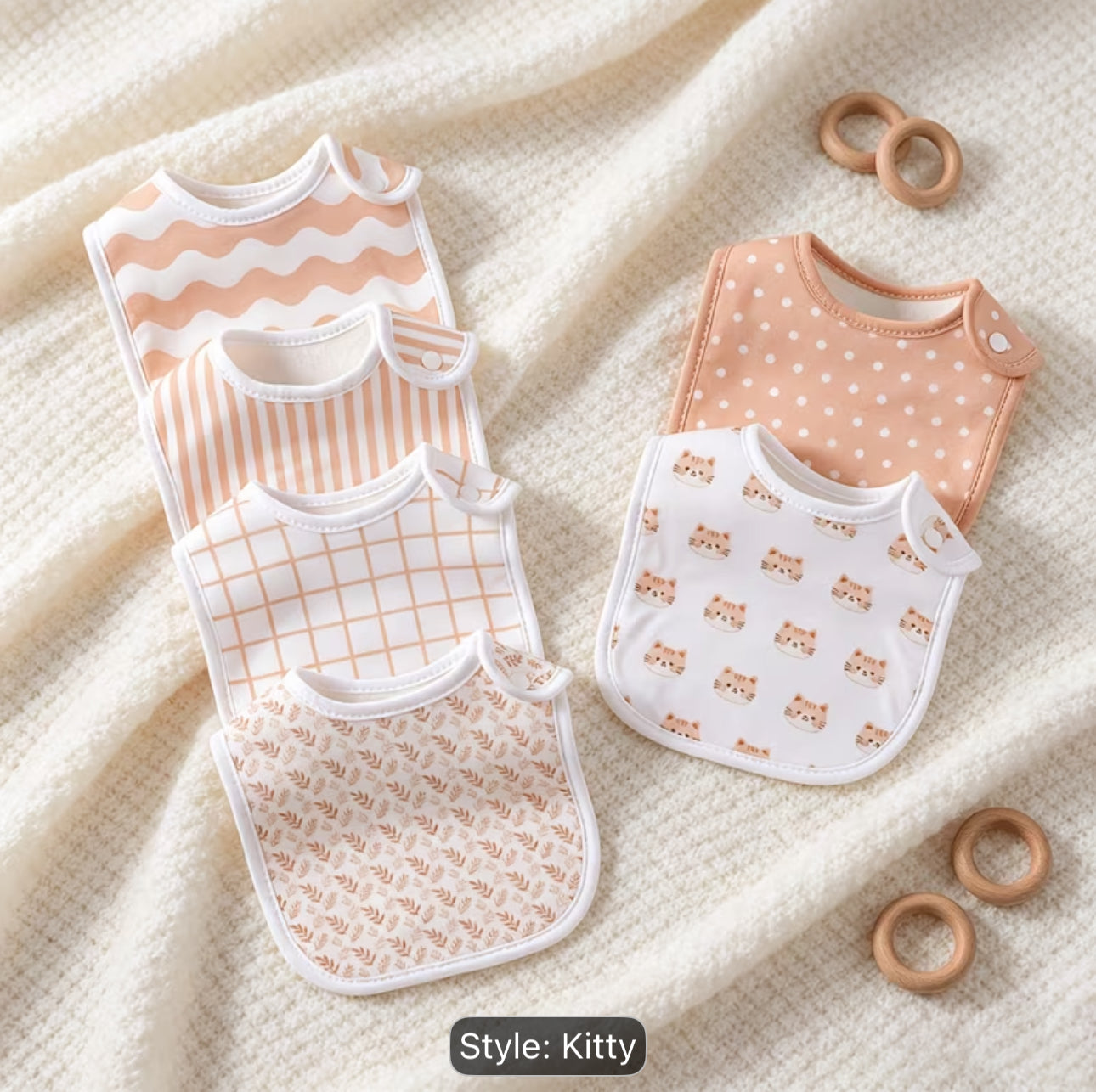 6 pack newborn bibs