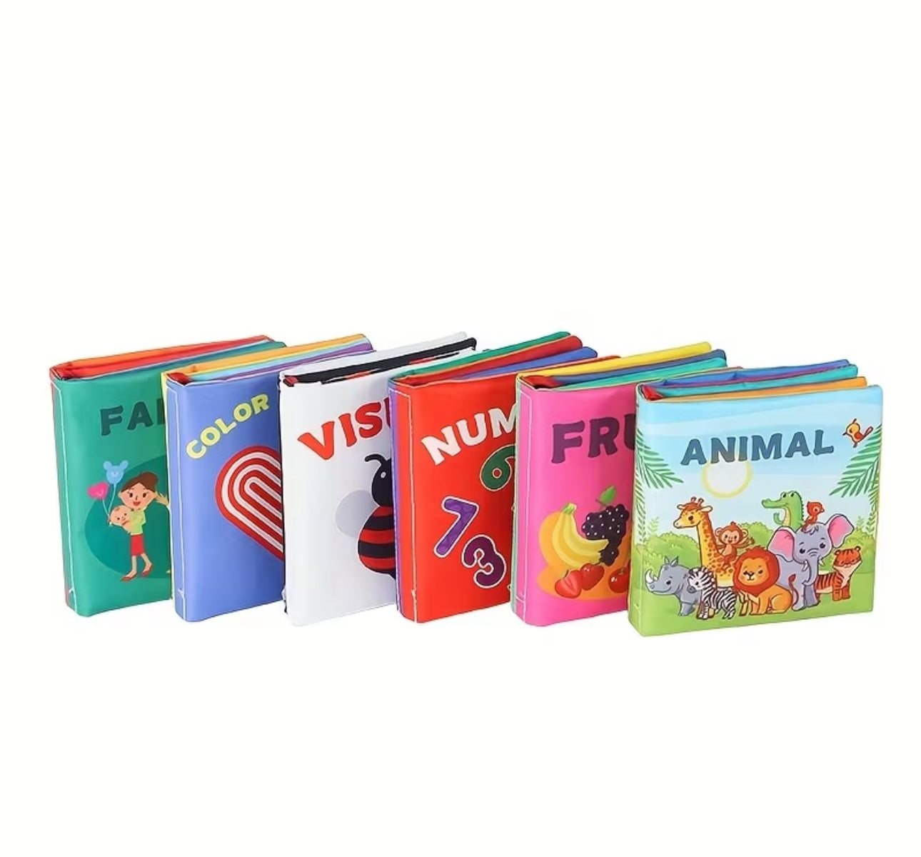 6 piece picture cloth books