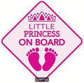 Princess on board car sticker