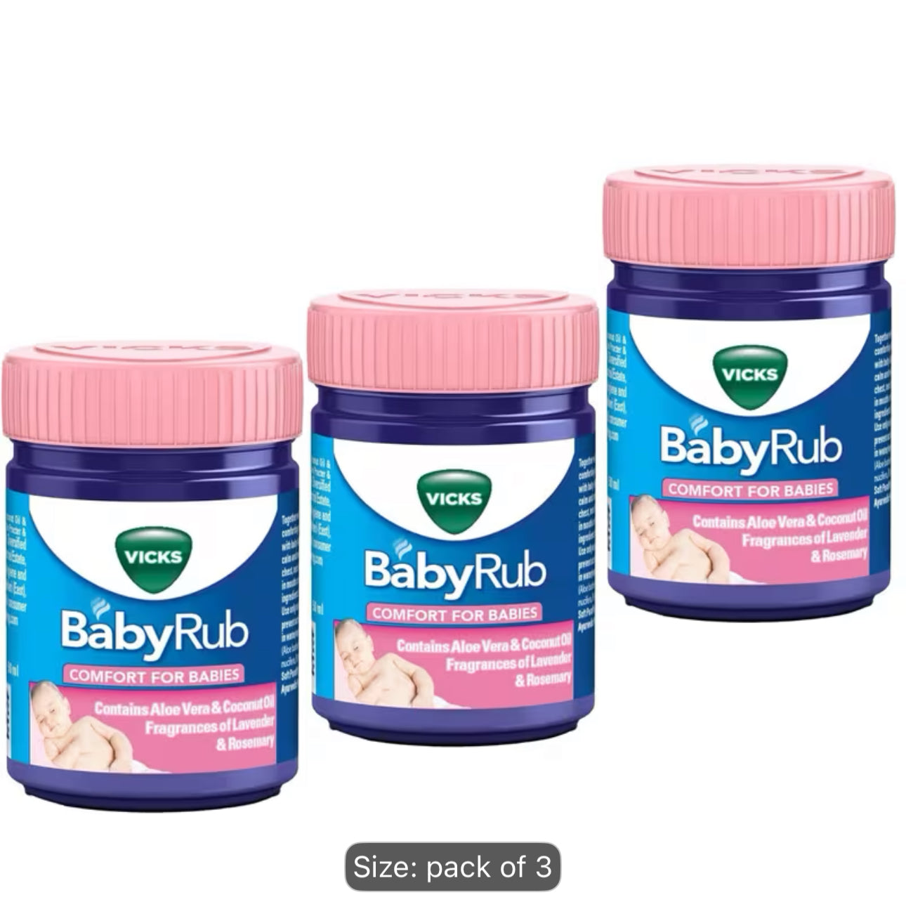 3 pack babyrub by Vicks