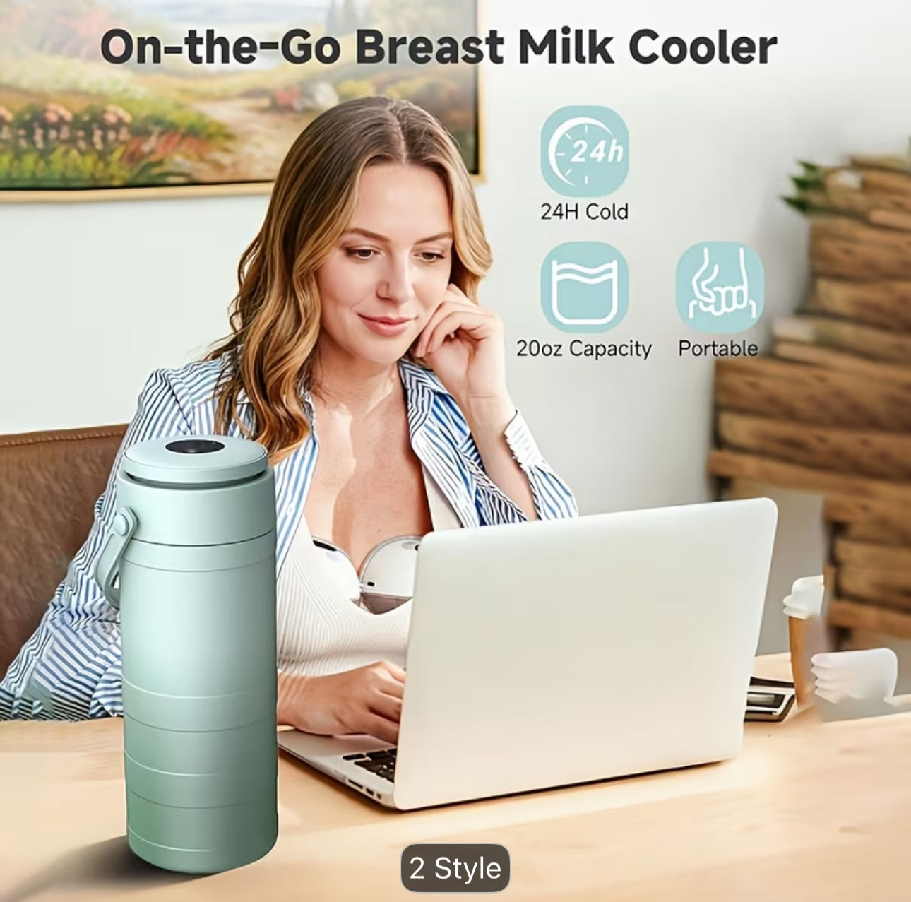 Portable milk cooler