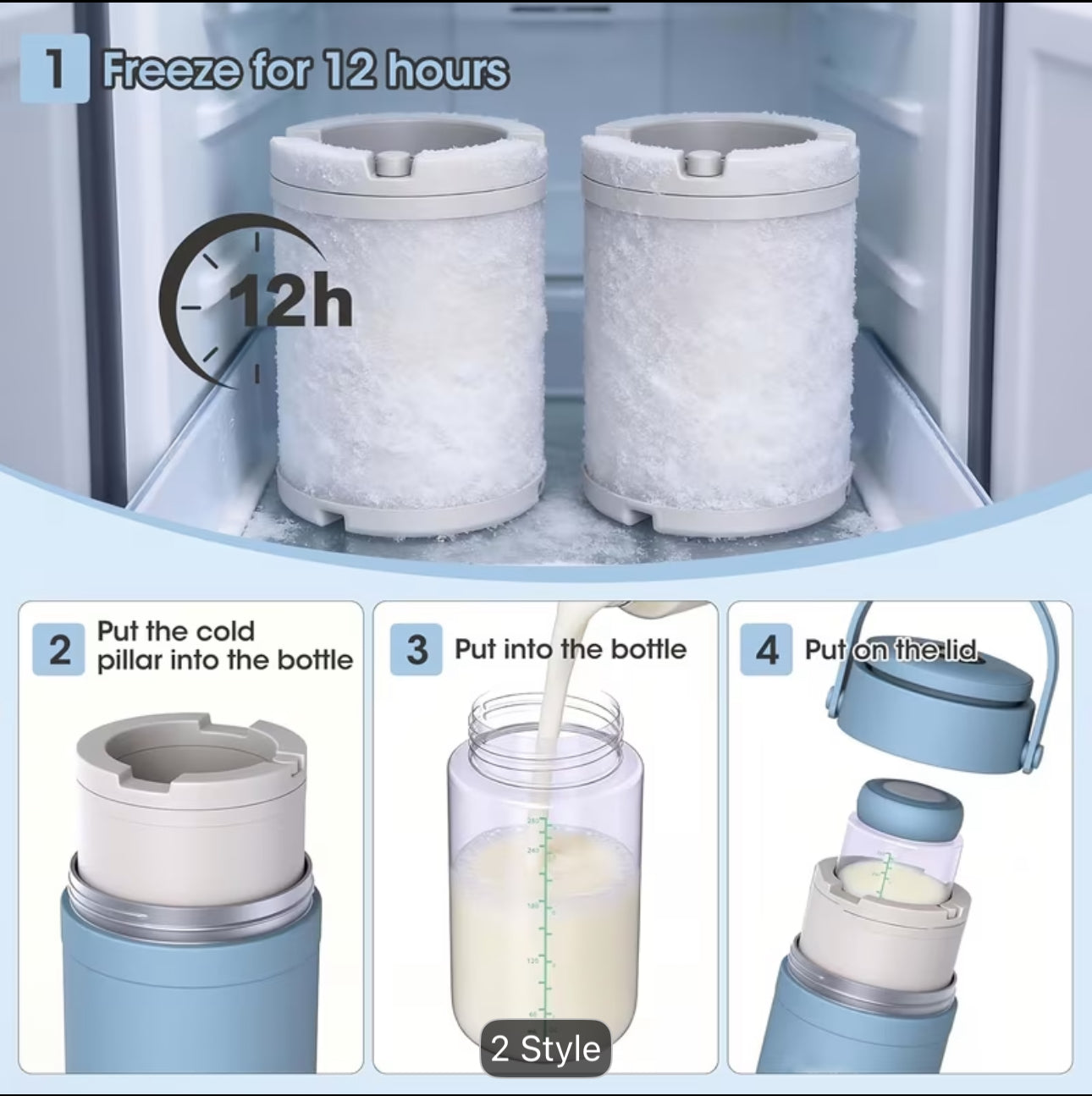 Portable milk cooler