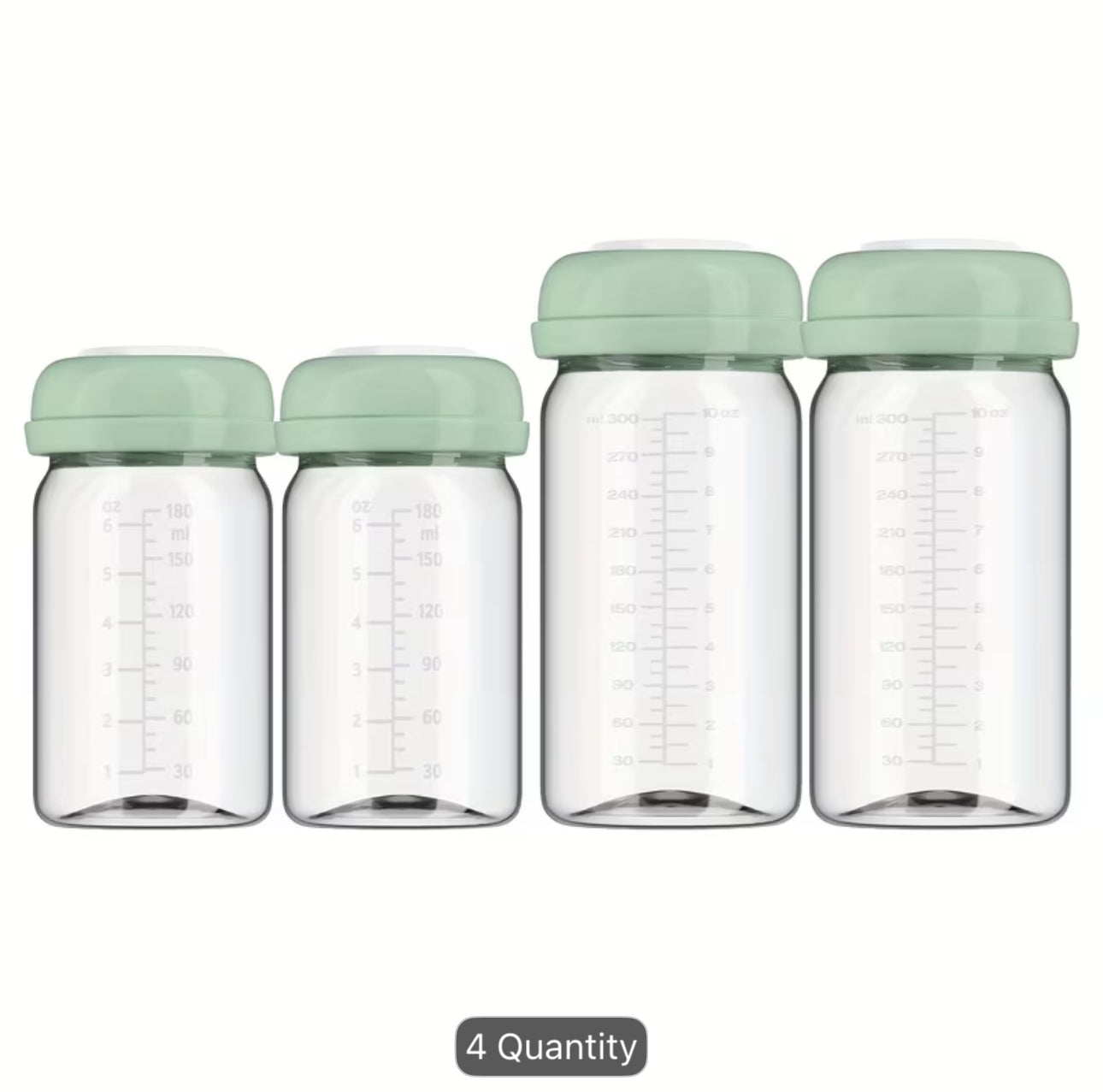 Breast milk storage bottles