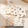 5pcs soft crepe muslin nursing towels
