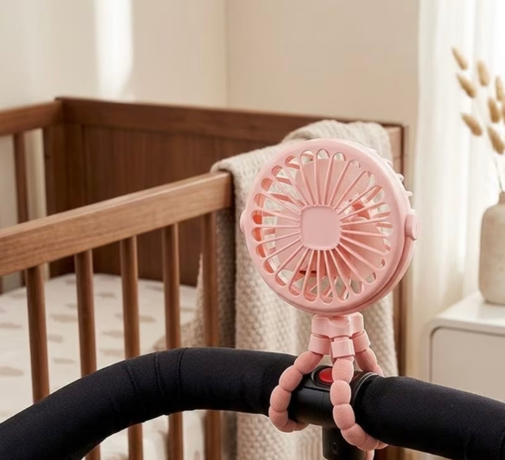 Baby stroller fan