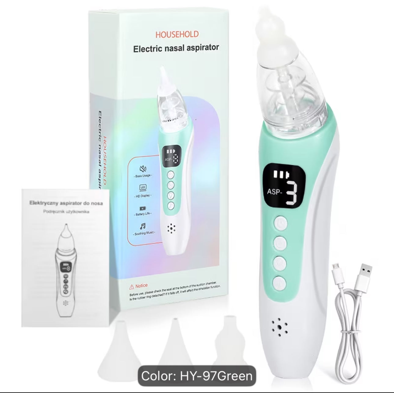 Electric nasal aspirator