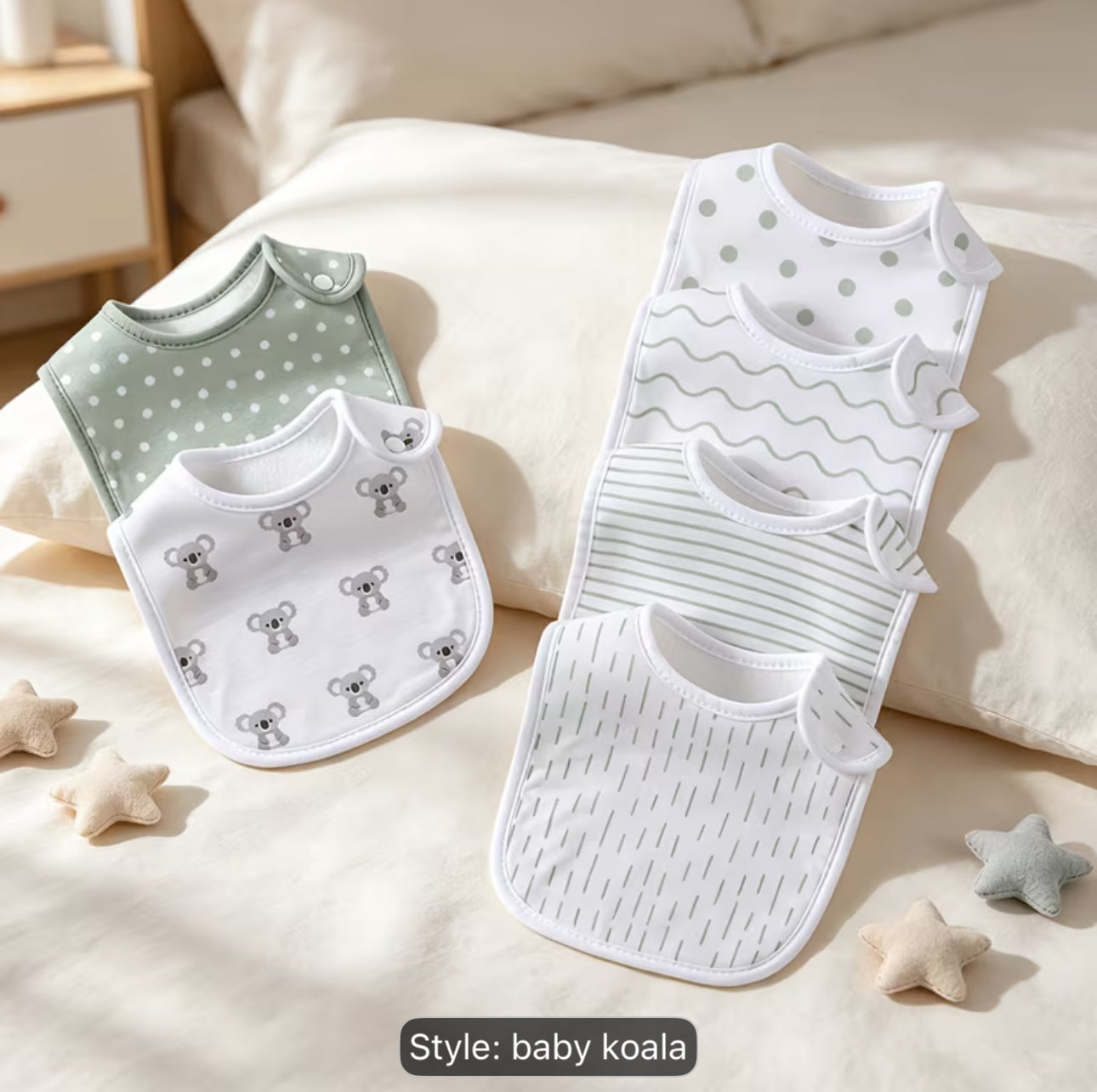 6 pack newborn bibs