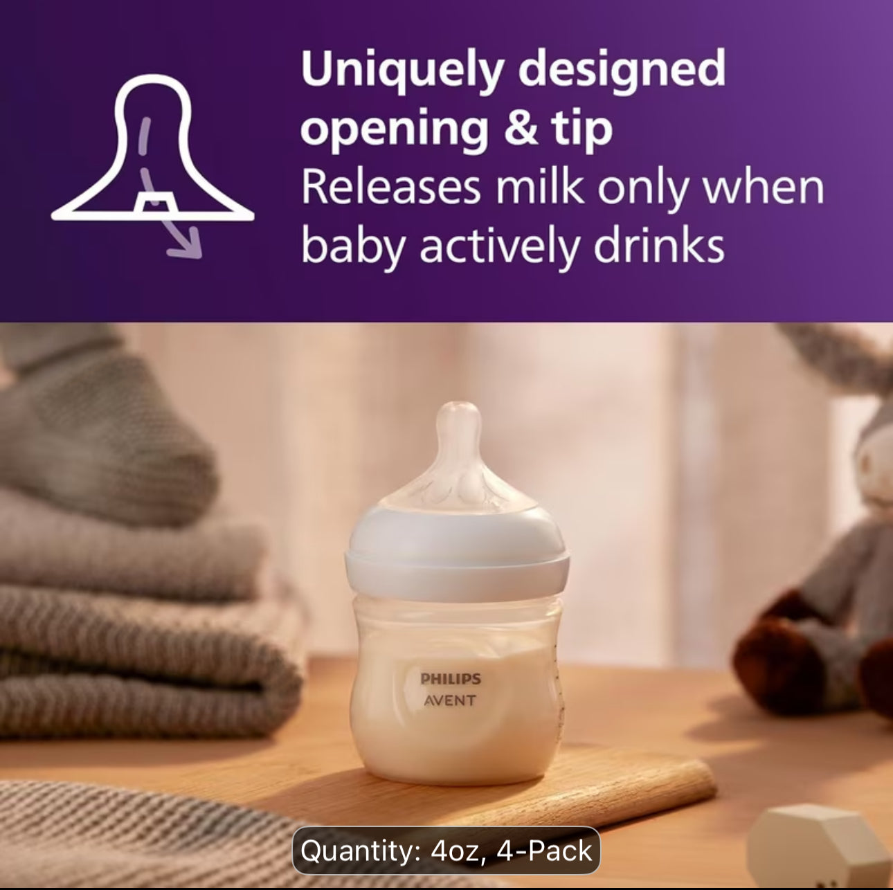 Philips avent natural baby bottles 4 pack