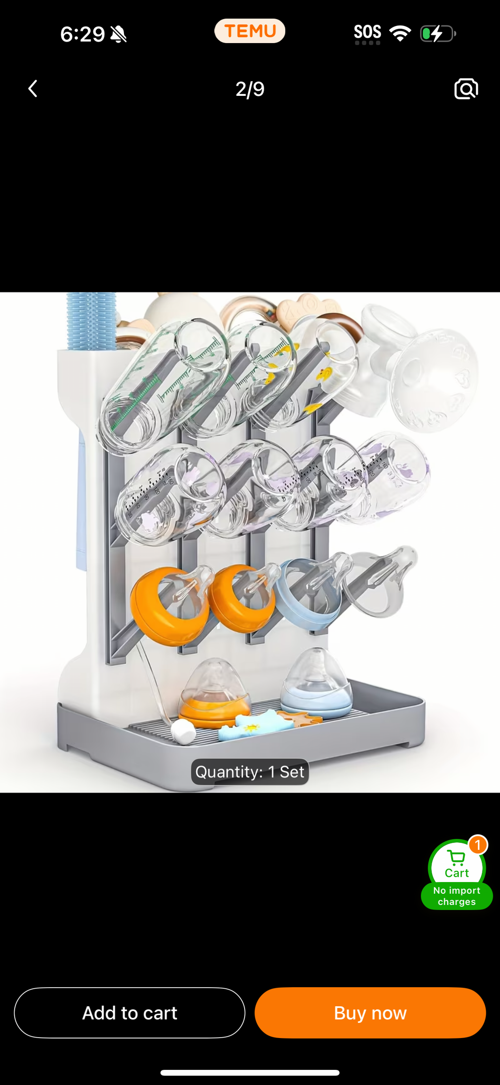 Bottle drying rack