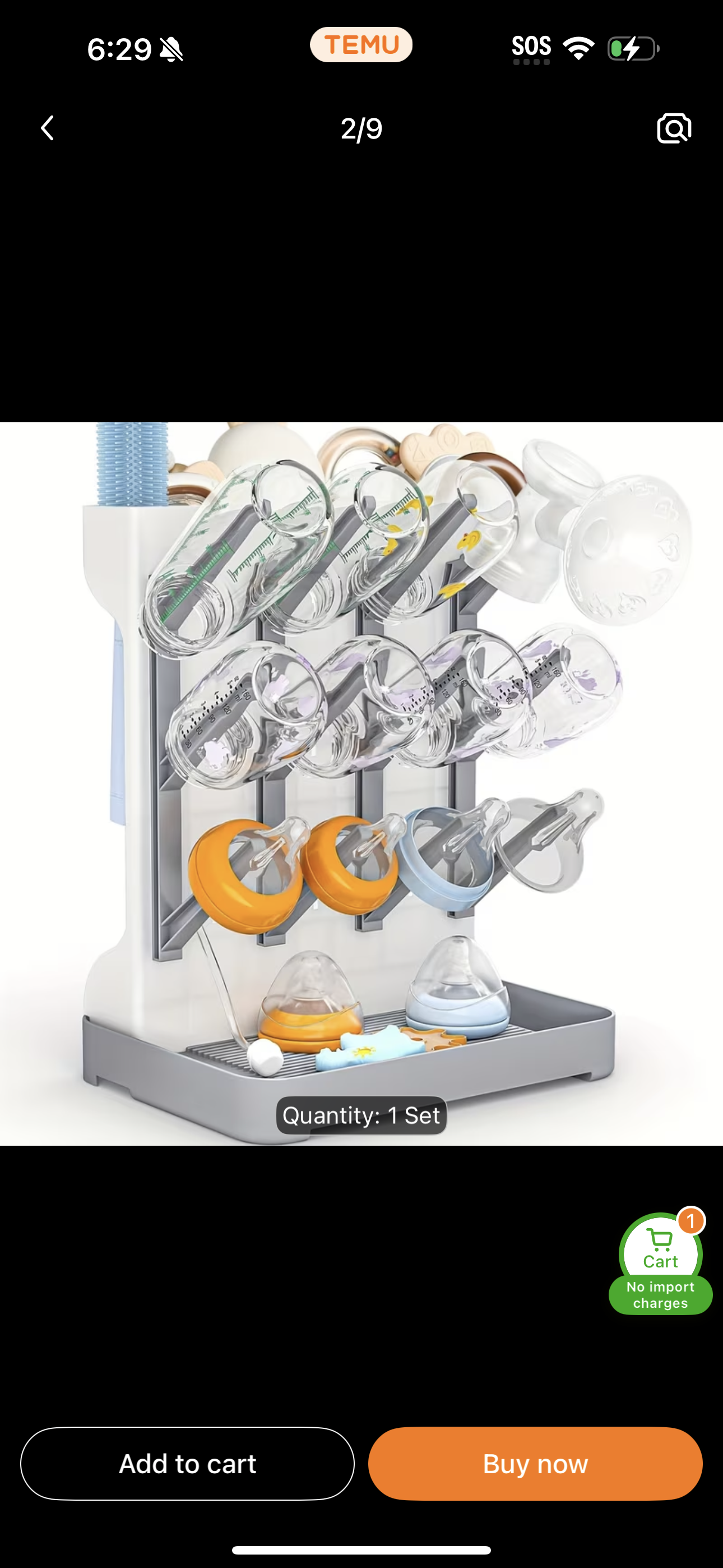 Bottle drying rack