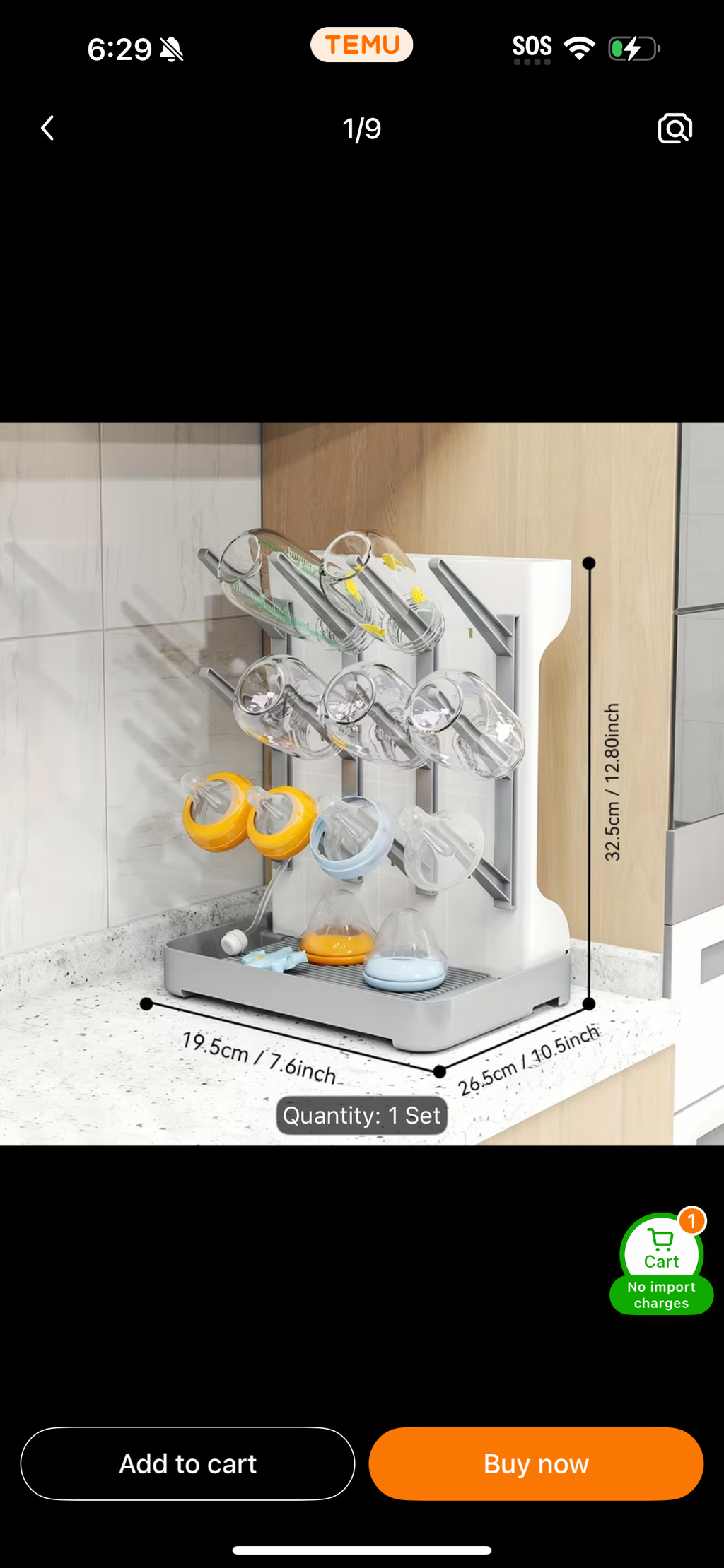 Bottle drying rack