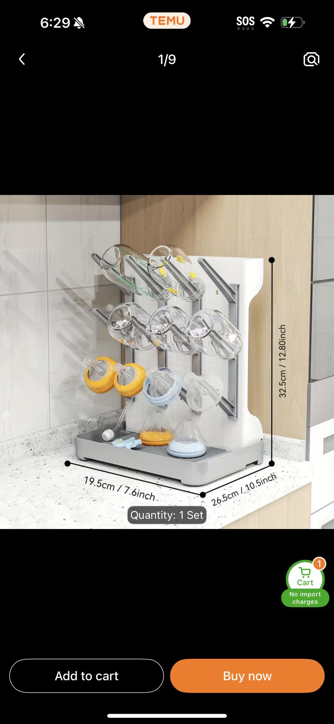 Bottle drying rack